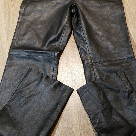 Hugo Buscati genuine leather pants size 2 - Picture 6 of 7